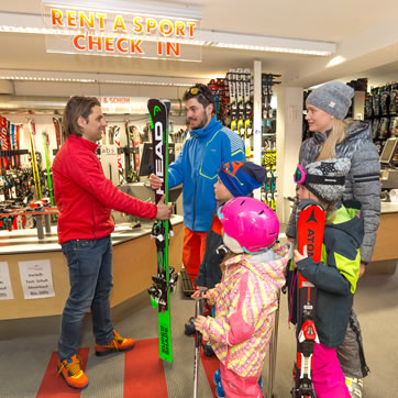 Skiverleih und bester Service bei Sport Schernthaner in Kleinarl