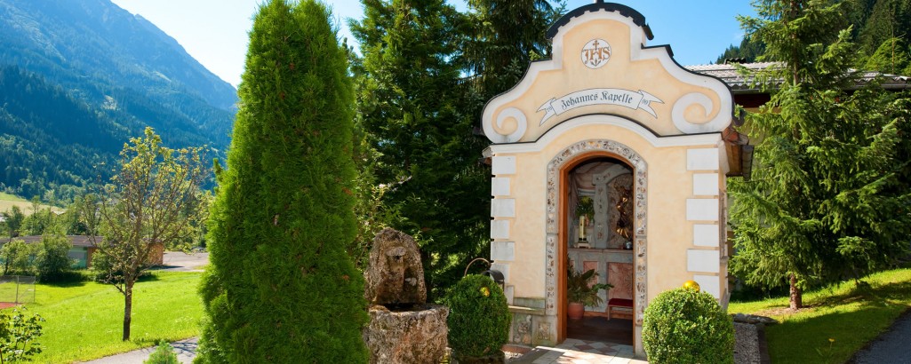 Unsere Hauskapelle in der Ferienanlage unserer Familie in Kleinarl, Salzburger Land