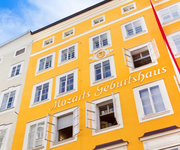 Geburtshaus von Mozart in der Stadt Salzburg